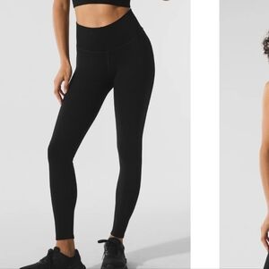 ALO Yoga Black High-Rise Leggings, Fleece Lined Size Small